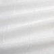 Tissu Etamine Rayée Onega Fil Chenillé Blanc 