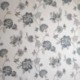 Tissu Jacquard Mina Floral Bleu 