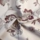 Tissu Jacquard Mina Floral Bordeaux 