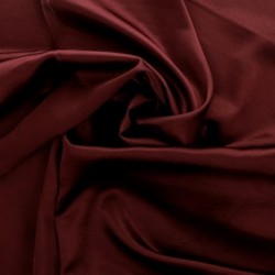 Tissu Satin Uni Bordeaux 