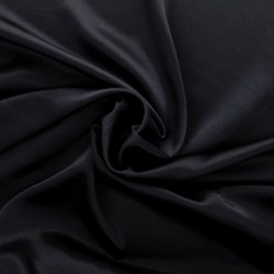 Tissu Satin Uni Bleu Marine