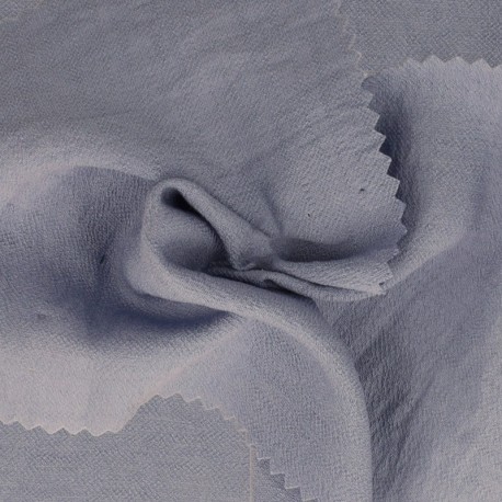 Tissu Crêpe Viscose Uni Bleu