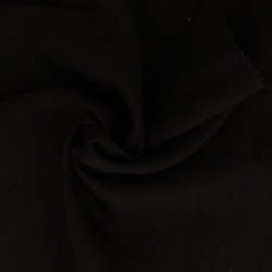 Tissu Crêpe Viscose Uni Noir 