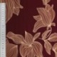 Tissu Viscose Imprimé Bordeaux 