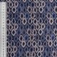 Tissu Popeline De Viscose Imprimée Losange Bleu