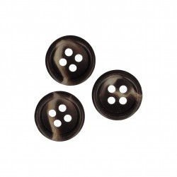 Bouton 4 trous marbre Gris anthracite - 