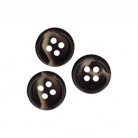 Bouton 4 trous marbre Gris anthracite - 