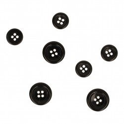 Bouton rebords épais