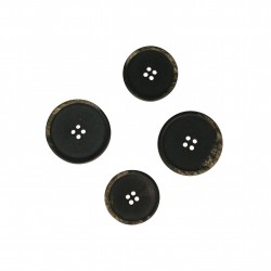 Bouton 4 trous marbré côté