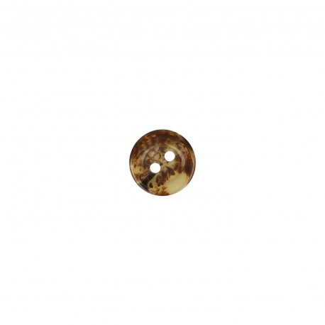 Bouton 2 trous marbré transparent