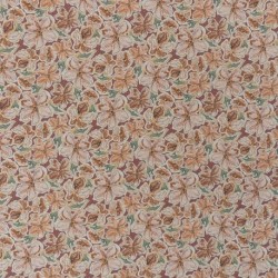 Tissu Toile Euphoria Aspect Lin Fleurs