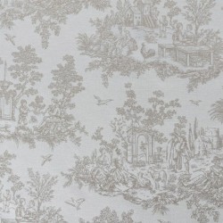 Toile de Jouy Baden Coloris Lin 