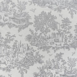 Toile de Jouy Baden Gris 