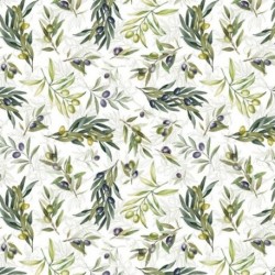 Tissu Toile Loneta Enduit Arbequina Olives