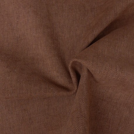 Tissu Vintage Uni Marron