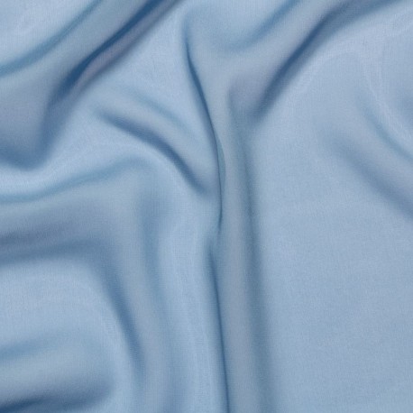 Tissu Mousseline de Soie Bleu Ciel 10 Mommes 