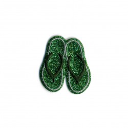 Tongs paillettes 4x3cm - Vert