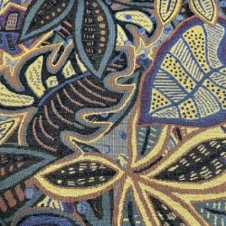Tissu Jacquard Painted Leaf Art 