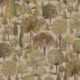 Tissu Wandering Tree Wood Fond Coloris Lin Digital 