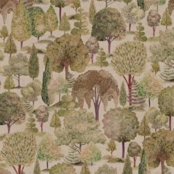 Tissu Wandering Tree Wood Fond Coloris Lin Digital 