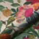 Tissu Flashy Floral Fond Coloris Lin Digital