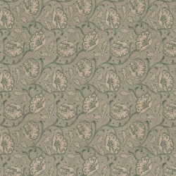 Tissu Bloomy Art Craft Kaki Fond Coloris Lin