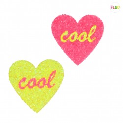 Motif coeur cool 12*15cm