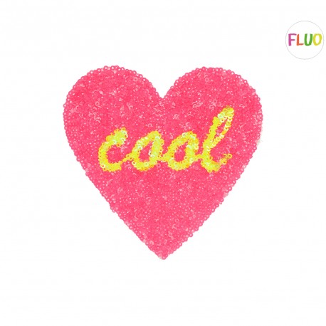Motif coeur cool 12*15cm