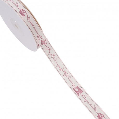 Ruban coton a motifs