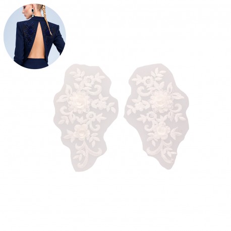 Motif perles fleur *2
