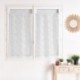Tissu Modulable Maille Feuille Blanc Largeur 90cm 