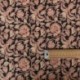 Tissu Blockprint Imprimé Tampons Mains Matelassé Double Face Fleur Multi
