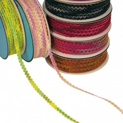 Galon zigzag en degrade de couleurs