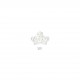 Couronne broderie 2x3cm - Blanc