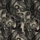 Tissu Serge de Viscose Imprimé Noir 