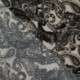 Tissu Serge de Viscose Imprimé Noir 