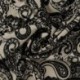 Tissu Serge de Viscose Imprimé Noir 