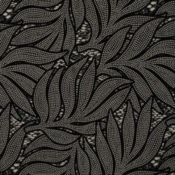 Tissu Serge de Viscose Imprimé Noir 