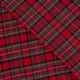 Tissu Flanelle Imprimé Carreaux Rouge Vert et jaune