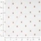 Tissu Jersey de Coton Cotele Ecru Ourson 
