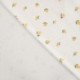Tissu Jersey de Coton Côtelé Ecru Citron 