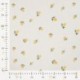 Tissu Jersey de Coton Côtelé Ecru Citron 