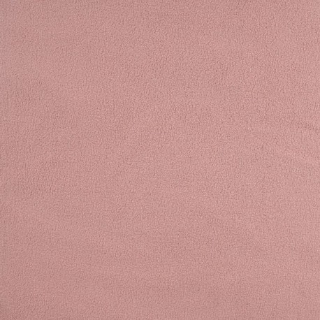 Tissu Polaire Double Face Rose Poudre 