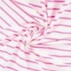 Tissu French Terry Neon Rayure Rose 