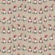 Tissu Jolly Tomte Fond Coloris Lin 