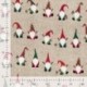 Tissu Jolly Tomte Fond Coloris Lin 