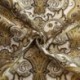 Tissu Jacquard Paisley Ocre 