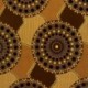 Tissu Coton Esprit Wax Baobab Glitter Marron Or 