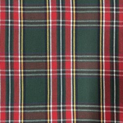 Tissu Ecossais Tartan Vert Rouge