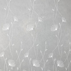 Tissu Voile Brodé Lili Blanc